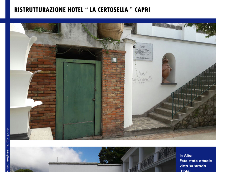 Ristrutturazione Hotel La Certosella Capri